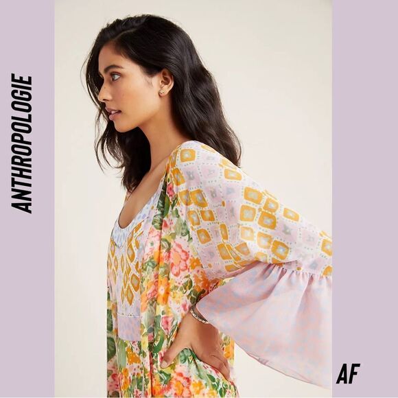 ANTHROPOLOGIE BY ALJA HORVAT DAYLIGHT COVERUP KIMONO NEW SMALL - Picture 7 of 8